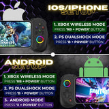MAJESTECH D8 - iPhone, Android, iPad & Tablet Controller with RGB & Hall Effect Tech
