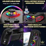 MAJESTECH D8 - iPhone, Android, iPad & Tablet Controller with RGB & Hall Effect Tech