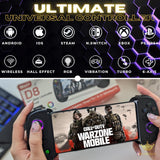 MAJESTECH D8 - iPhone, Android, iPad & Tablet Controller with RGB & Hall Effect Tech