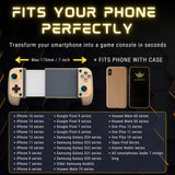 (#2) MAJESTECH RetroGold - Phone Controller for iPhone & Android with RGB Hall Effect Hoysticks and Mechanical Triggers